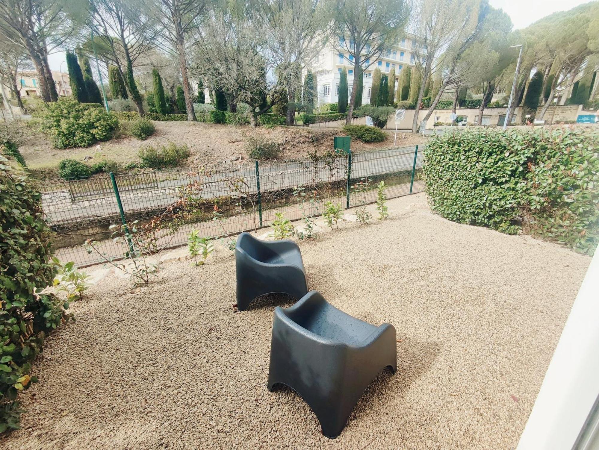 Le Baou Beni - Piscine, Climatisation & Parking Lägenhet Gréoux-les-Bains Exteriör bild